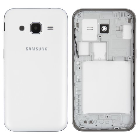Корпус для Samsung G360H DS Galaxy Core Prime, G360M DS Galaxy Core Prime 4G LTE, High Copy, білий, dual SIM