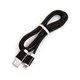 USB кабель, USB тип-A, micro-USB тип-B, Lightning, 100 см, чорний, 2 in 1