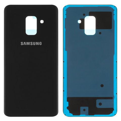 Задня панель корпуса для Samsung A530F Galaxy A8 2018 , A530F DS Galaxy A8 2018 , чорна