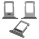 Тримач SIM-карти для iPhone XS Max, сріблястий, double SIM