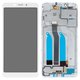Дисплей для Xiaomi Redmi 6, Redmi 6A, білий, з рамкою, Original (PRC), M1804C3DG, M1804C3DH, M1804C3DI, M1804C3CG, M1804C3CH, M1804C3CI