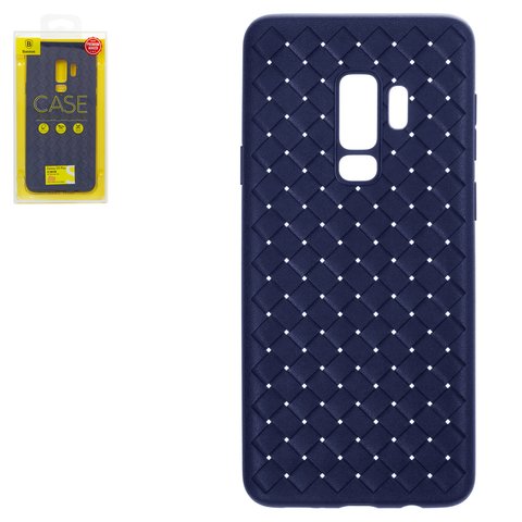 Чехол Baseus для Samsung G965 Galaxy S9 Plus, синий, плетёный, пластик, #WISAS9P BV15