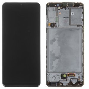 Дисплей для Samsung A315 Galaxy A31, черный, с рамкой, Original, сервисная упаковка, #GH82 22761A GH82 22905A GH82 24455A