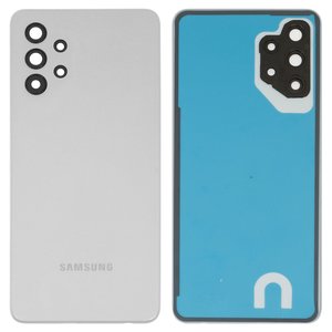 Задняя панель корпуса для Samsung A325 Galaxy A32, белая, со стеклом камеры