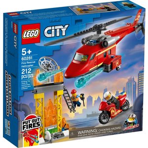 Конструктор LEGO City Пожежний рятувальний гелікоптер 60281 