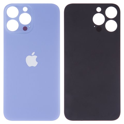 Задняя панель корпуса для iPhone 13 Pro Max, голубая, нужно снять стекло камеры, sierra Blue, small hole