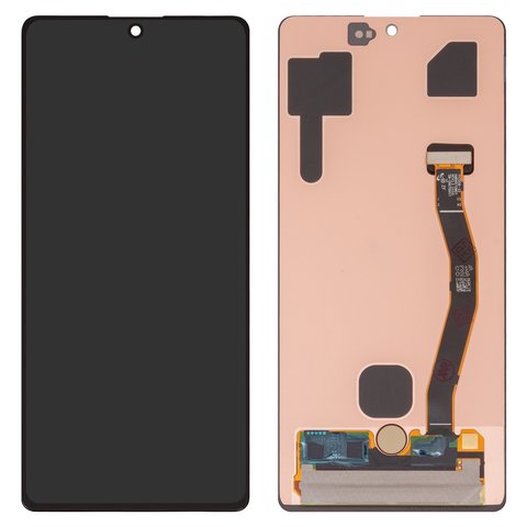 Дисплей для Samsung G770 Galaxy S10 Lite, чорний, без рамки, High Copy, OLED
