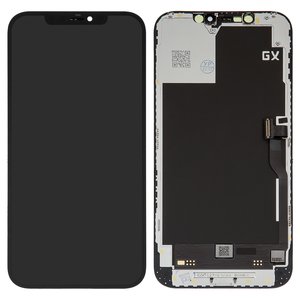 Дисплей для iPhone 12 Pro Max, черный, с рамкой, High Copy, OLED , OEM hard, GX