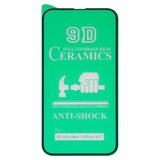 Захисна плівка Ceramics для Apple iPhone 13 Pro Max, iPhone 14 Plus, чорна, 0,2 мм 9H, сумісне з чохлом, Full Glue, шар клею нанесений по всій поверхні