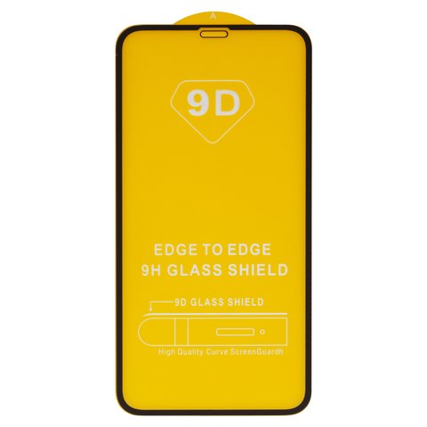 Защитное стекло для Apple iPhone 11, iPhone XR, совместимо с чехлом, Full Glue, без упаковки , черный, cлой клея нанесен по всей поверхности