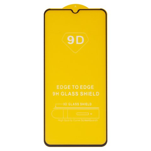 Захисне скло для Samsung A022F Galaxy A02, A326 Galaxy A32 5G, сумісне з чохлом, Full Glue, без упаковки , чорний, шар клею нанесений по всій поверхні