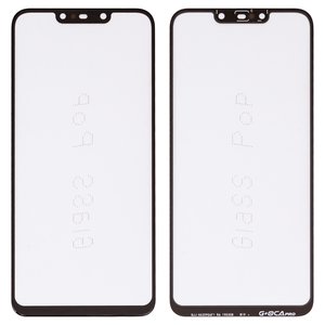 Стекло корпуса G+OCA PRO для Huawei Nova 3i, P Smart Plus, с OCA пленкой, черное