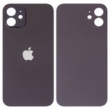 Задняя панель корпуса для iPhone 12, черная, не нужно снимать стекло камеры, Original (PRC), big hole