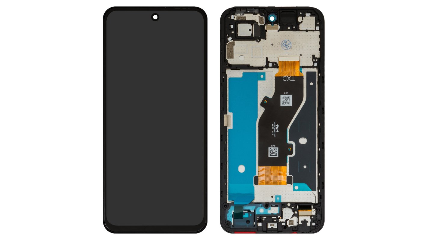 TKNG様 Дисплей для Tecno Spark Go 1 (KL4), чорний, з рамкою, High Copy