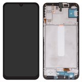 Дисплей для Samsung M346 Galaxy M34, чорний, з рамкою, Оригінал (переклеєне скло)