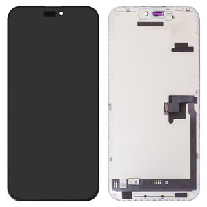 Дисплей JCID для iPhone 16 Pro Max, черный, с рамкой, High Copy, без ошибки, OLED  soft, Diagnosable, 120Hz