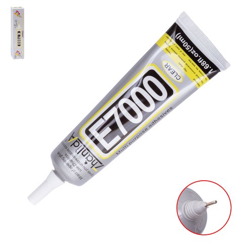 Клей герметик Zhanlida E7000, универсальный, 50 мл, прозрачный