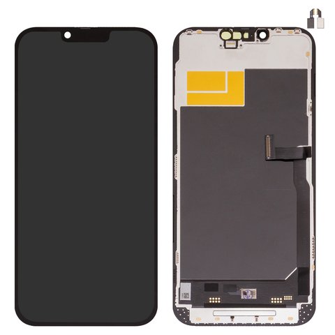 Дисплей для iPhone 13 Pro Max, черный, с рамкой, без ошибки, Box , OLED , GXQC soft, 120Hz