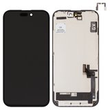 Дисплей для iPhone 15, чорний, з рамкою, Copy, (TFT), GX-in cell