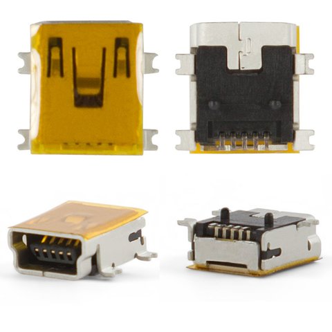 Коннектор зарядки для Motorola A1200, E380, E680, E770, K1, K2, V360, V3x, V3xx, W220, Z3, Z6, 5 pin, mini USB тип B