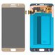 LCD compatible with Samsung N9200 Galaxy Note 5, N920C Galaxy Note 5, N920F Galaxy Note 5, (golden, without frame, Original (PRC), original glass)