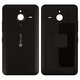 Housing Back Cover compatible with Microsoft (Nokia) 640 XL Lumia Dual SIM, (black, with side button)