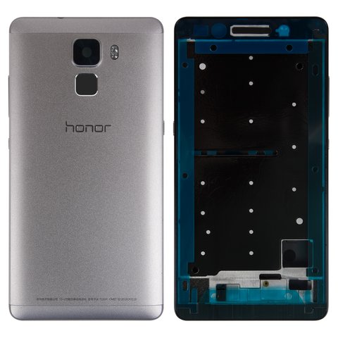 Housing compatible with Huawei Honor 7, silver, black 