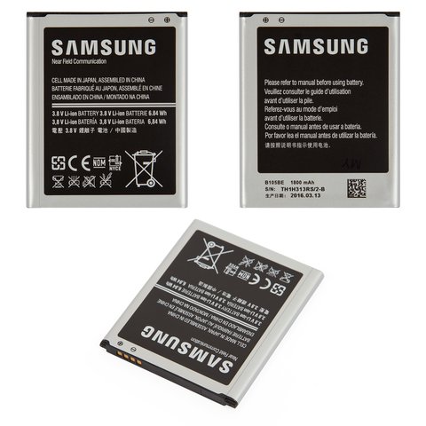 Battery B105BE compatible with Samsung S7275 Galaxy Ace 3 LTE, Li ion, 3.8 V, 1800 mAh 