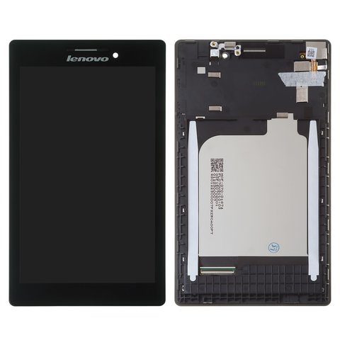 Дисплей для Lenovo Tab 2 A7 10, Tab 2 A7 20F, черный, с рамкой, #BT0700430150928 C 131741E1V1. 6
