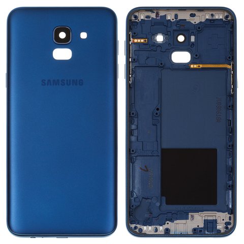 Panel trasero de carcasa puede usarse con Samsung J600F Galaxy J6, azul