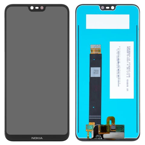Pantalla LCD puede usarse con Nokia 6.1 Plus, X6 2018 , negro, sin marco, Original PRC 