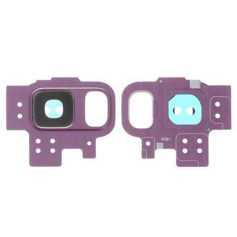 Vidrio de cámara puede usarse con Samsung G960 Galaxy S9, morado, con marcos, lilac purple