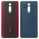 Housing Back Cover compatible with Xiaomi Redmi K20, Redmi K20 Pro, (red, Logo Redmi)
