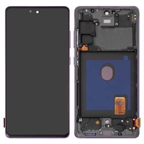LCD compatible with Samsung G780 Galaxy S20 FE, lavender, with frame, Original PRC  