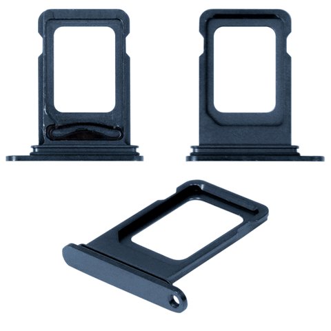 SIM Card Holder compatible with iPhone 12 Pro, iPhone 12 Pro Max, dark blue, double SIM, pacific blue 