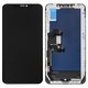 LCD compatible with iPhone XS Max, (black, with frame, AAA, (TFT), YOUDA)