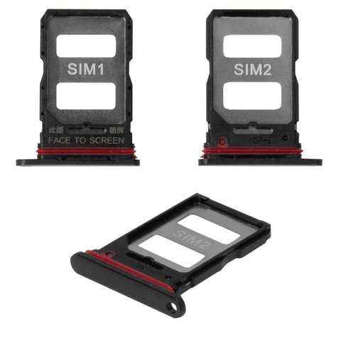 Sujetador de tarjeta SIM puede usarse con Xiaomi 12T, 12T Pro, negro