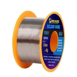 Estaño Mechanic M60, Sn 60% , Pb 40%, flux 1 3%, 0,4 mm, 40 g