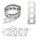 Nickel Tape for Battery Welding 21700 2P, (0.15 mm, 21.5 mm, 1 m, nickel-plated steel)