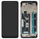 LCD compatible with Motorola Moto E15, Moto G05, Moto G15, (black, with frame, High Copy, 1540484161)