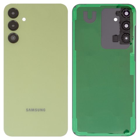 Housing Back Cover compatible with Samsung A155 Galaxy A15, A156 Galaxy A15 5G, yellow, with camera lens, personality yellow 