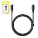 USB Cable Baseus Silky, (2xUSB type-C, 100 cm, 100 W, black, silicone) #P10377704113-00
