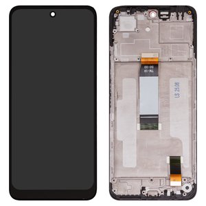 Pantalla LCD puede usarse con Xiaomi Redmi 13, negro, con marco, High Copy