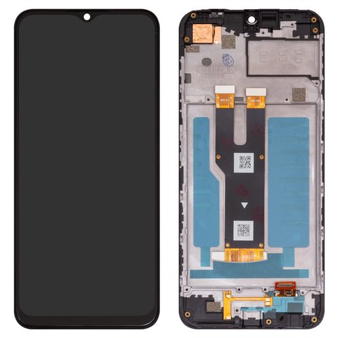 LCD compatible with ZTE Blade V50 Design 4G ZTE 8050 , black, with frame, High Copy 