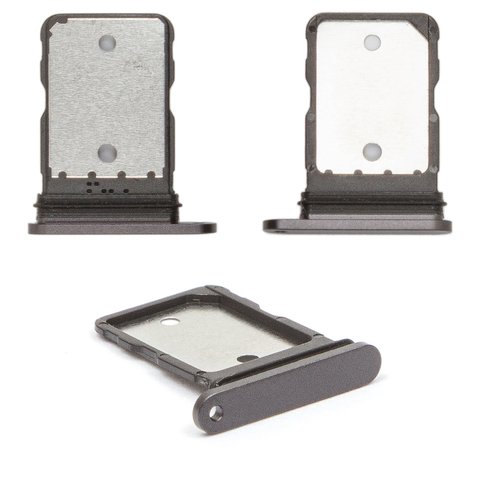 SIM Card Holder compatible with Google Pixel 9a, black, obsidian 