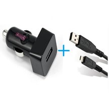 Автомобильное зарядное USB устройство + кабель микро USB >USB - Краткое описание