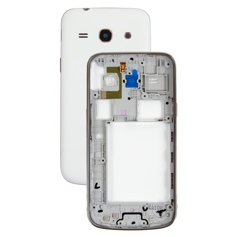 Housing compatible with Samsung G350E Galaxy Star Advance Duos, white, dual SIM 