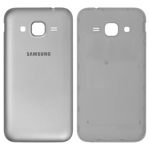 Battery Back Cover compatible with Samsung G361F Galaxy Core Prime VE LTE, G361H Galaxy Core Prime VE, silver 
