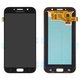 LCD compatible with Samsung A720 Galaxy A7 (2017), (black, without frame, Original (PRC), original glass)