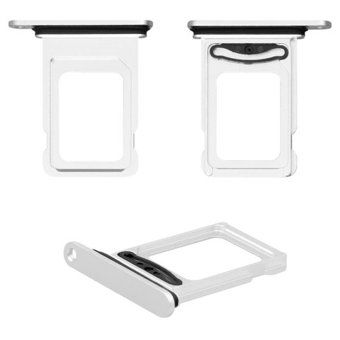 SIM Card Holder compatible with iPhone 12, white, double SIM 